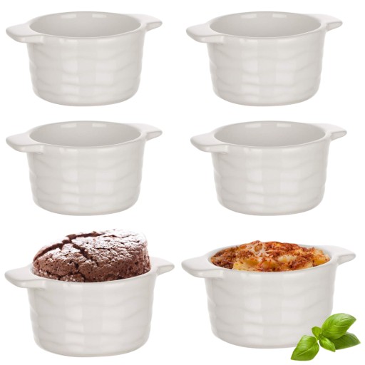 Foremka do creme brulée z uchwytami KOKILKA DO ZAPIEKANIA 8,5 cm 6 szt