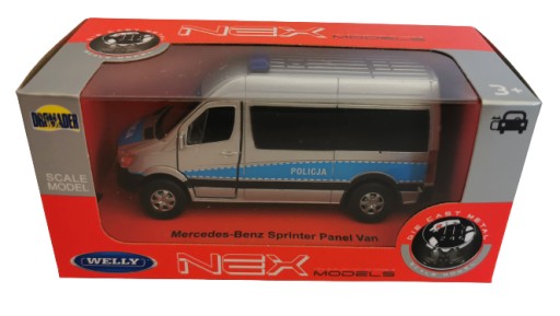 Model WELLY 1:34-1:39 Mercedes Sprinter Policja