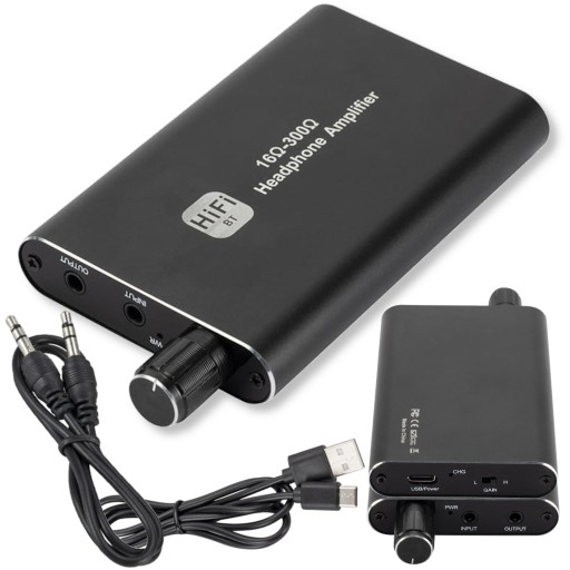 Wzmacniacz Słuchawkowy HiFi DAC AUX Jack 3,5mm 16-300 Bluetooth