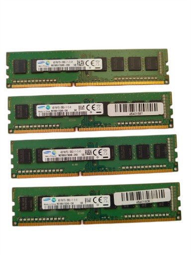 Pamięć ram 16gb 4x4gb ddr3 1600Mhz i150