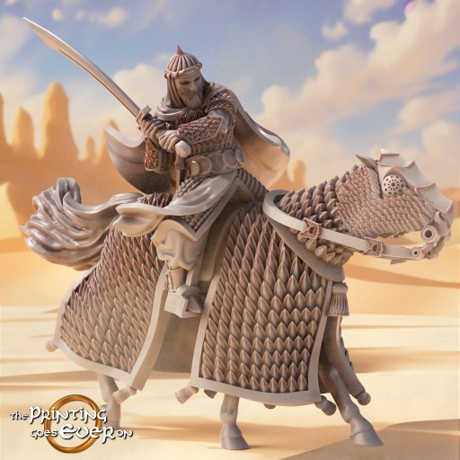 Arash, Emir of Scimitars Mounted The Printing Goes