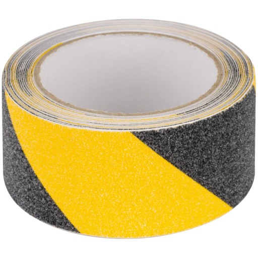 Taśma antypoślizgowa 50mm x 5m czarno-żółta