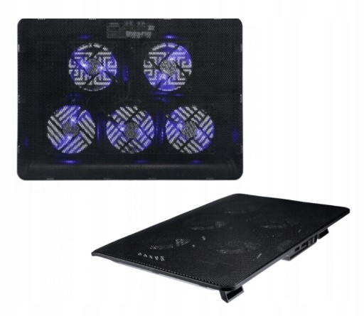 PODSTAWKA PODKŁADKA CHŁODZĄCA LAPTOP LED RGB USB
