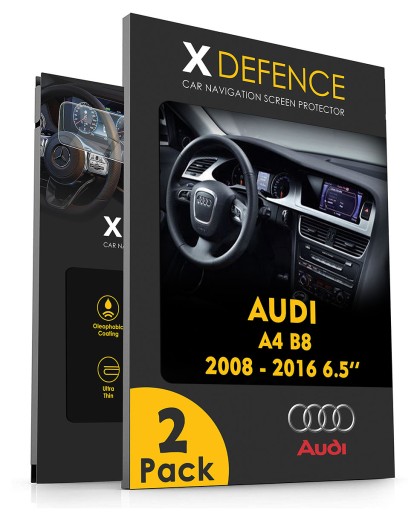 2w1 SZKŁO OCHRONNE NA NAWIGACJĘ EKRAN DO AUDI A4 B8 2008-2016 6,5