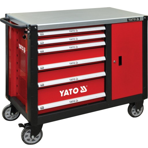 Wózek warsztatowy Szafka serwisowa 6-szuflad max 600 kg Yato YT-09002