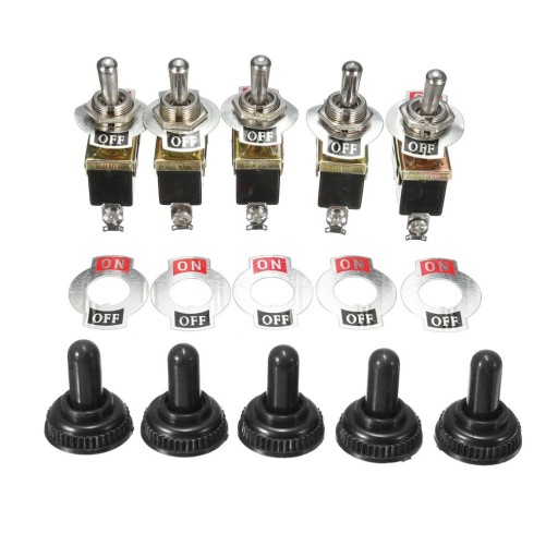 5 sztuk 15A 250V ON/OFF SPST 2Pin Heavy Duty przeł