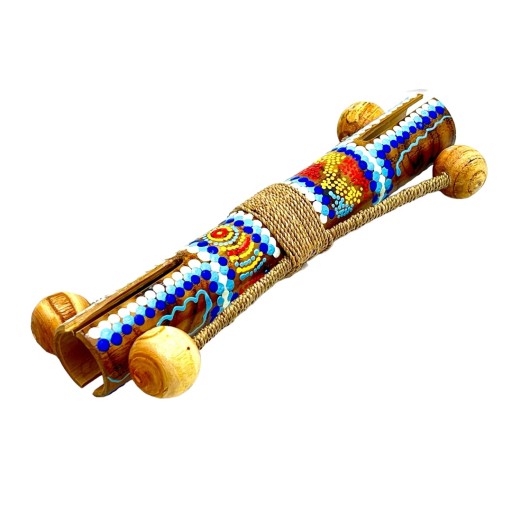 Klekotka Klekot Drewniany Instrument Muzyczny Przeszkadzajka Bambus Kołatka