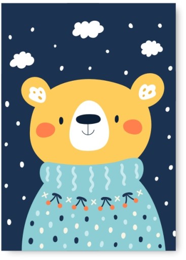 Obrazek A3 plakat, grafika dla dzieci #41