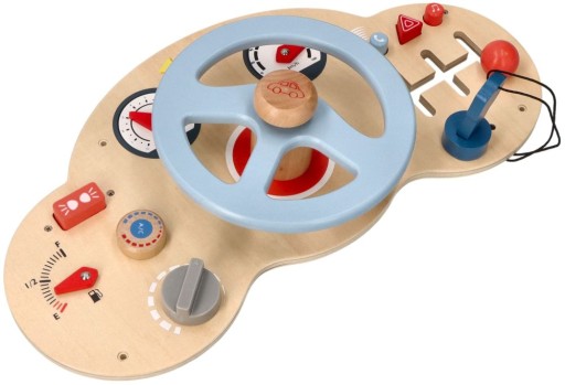 Symulator jazdy Lelin kierownica drewniana 3+