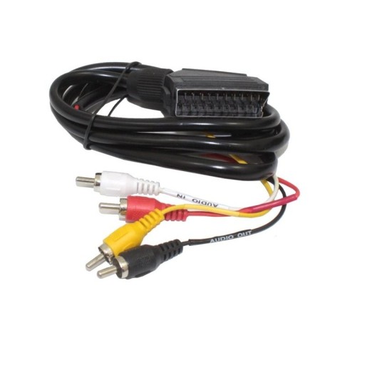 Przewód Kabel SCART EURO EUROZŁĄCZE na 4 RCA cinch chinch czincz 1,5m czar