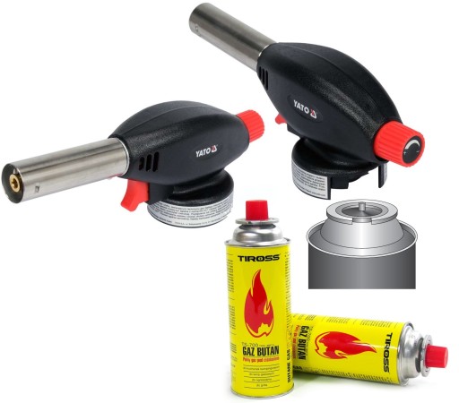 PALNIK GAZOWY SZEFA KUCHNI Z PIEZO 360+ 2x GAZ TS-700 YATO YG-30105