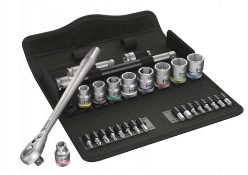 WERA GRZECHOTKA ZYKLOP METAL 3/8'' ZESTAW 29 CZ.