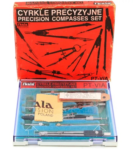 ZESTAW CYRKLE PRECYZYJNE SKALA PRECISION PT-VIA