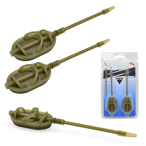 KOSZYKI zanętowe do metody METHOD FEEDER 2x30g długa rurka antysplątaniowa
