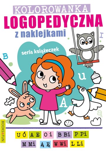KOLOROWANKA LOGOPEDYCZNA Z NAKLEJKAMI 1