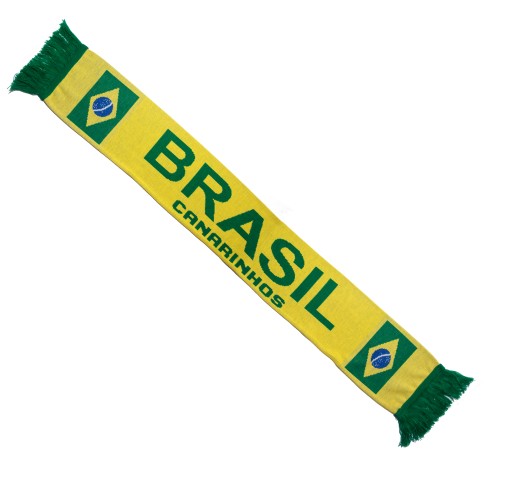 SZALIK DWUSTRONNY KIBICA BRAZYLIA BRASIL CANARINHOS