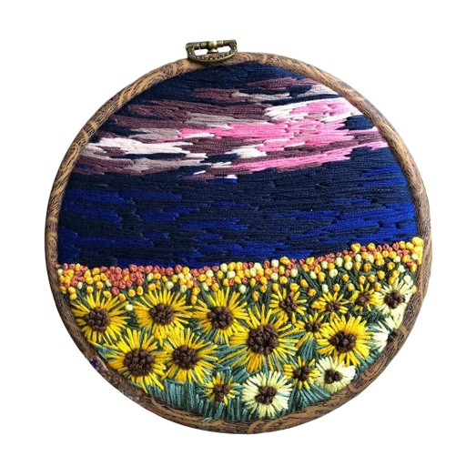 full of embroidery kits