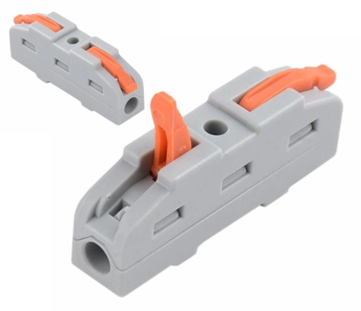 SZYBKOZŁĄCZKA ELEKTRYCZNA ZŁĄCZKA INSTALACYJNA PRZELOTOWA NA DRUT LINKĘ 2X4