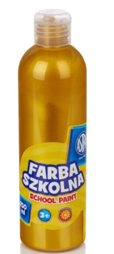 FARBA szkolna plakatowa Astra 250ml metal. złota