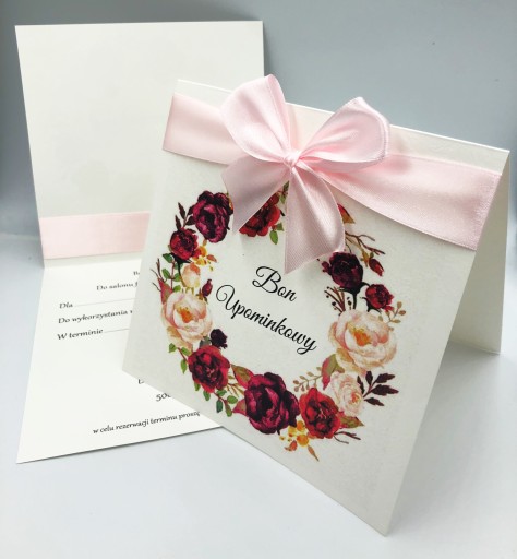 BONY UPOMINKOWE voucher BON karta podarunkowa +KOP