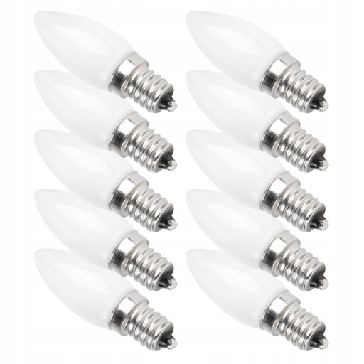 10 SZT.ŻARÓWEK LED E12 1.5W 230V 85LM