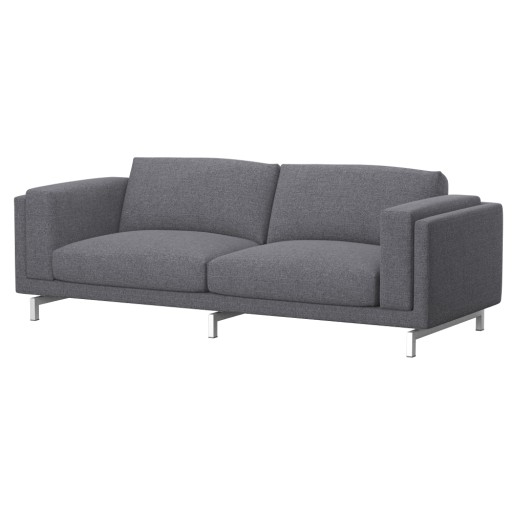NOCKEBY Pokrycie sofy 3-os, Naturel Grey
