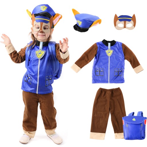 STRÓJ PSI PATROL CHASE 4-6L CZAPKA PLECAK POLICJA