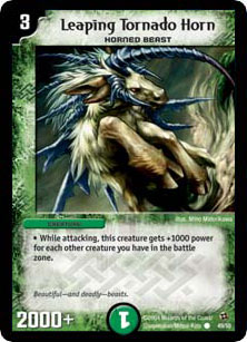 *DM-02 DUEL MASTERS - LEAPING TORNADO HORN - !!!