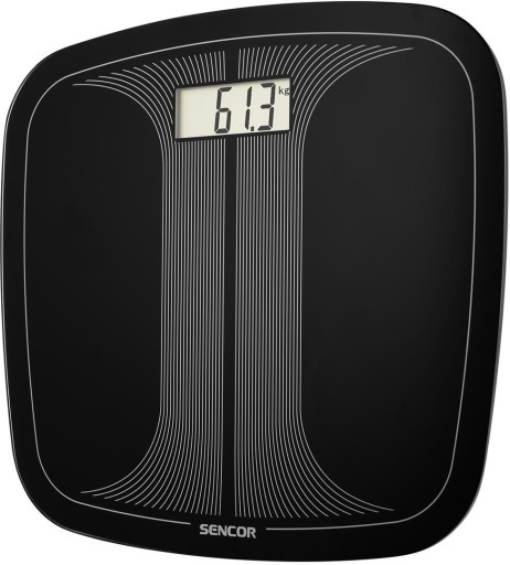 Waga Łazienkowa Szklana Wyświetlacz LCD Sencor SBS 2406BK