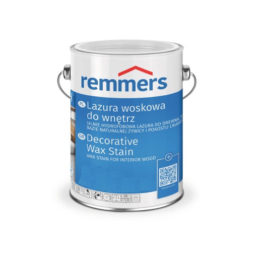 REMMERS LAZURA WOSKOWA DO WNĘTRZ BIAŁY 2,5L