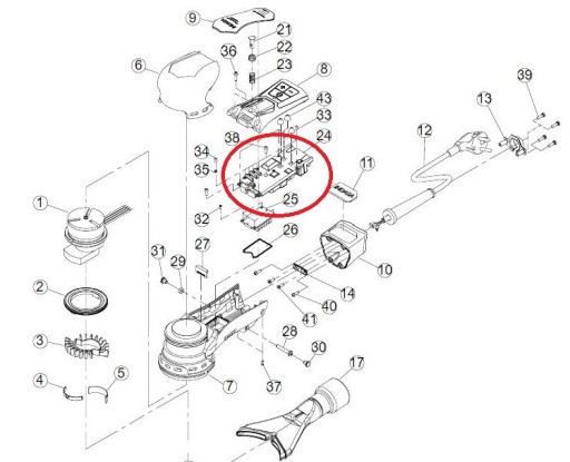 Moduł elektroniki do szlifierki Indasa E-series