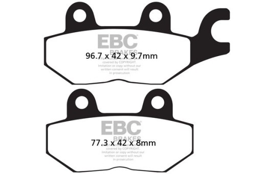 Klocki hamulcowe EBC FA215/2HH wzmacniane (kpl. na