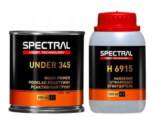 SPECTRAL UNDER 345 PODKŁAD REAKTYWNY 1:1 0,2L + 0,2L UTW - 400ml NOVOL