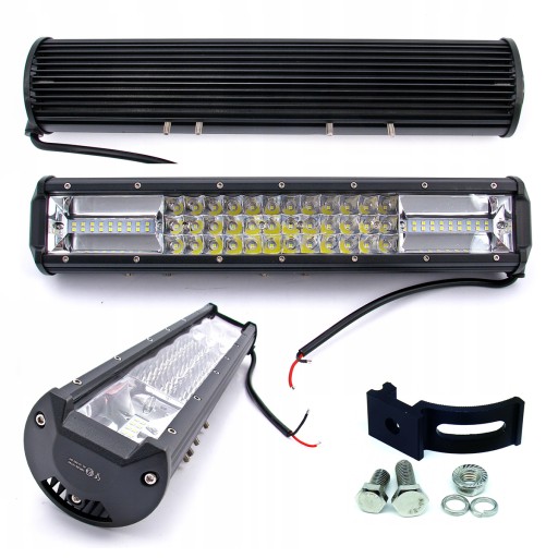 PANEL LED LAMPA ROBOCZA 12V 24V 72LED 34cm HOMOLOGACJA LED BAR