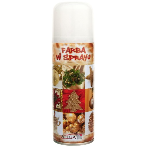 FARBA W SPRAYU 250ml FARBA SPRAY ALIGA biała