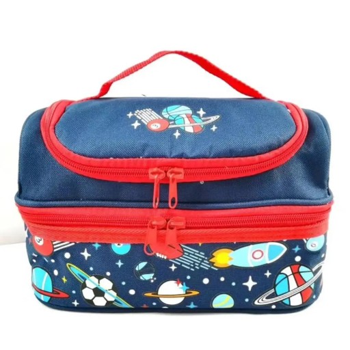 Double-layer Portable Cute Cartoon Insulated Thermal Cooler Bento Lunch