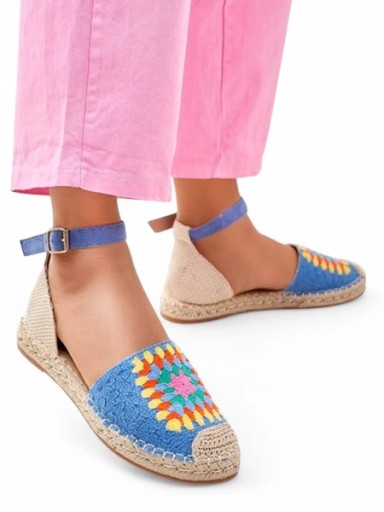 NIEBIESKIE ESPADRYLE DAMSKIE FILLINES 40