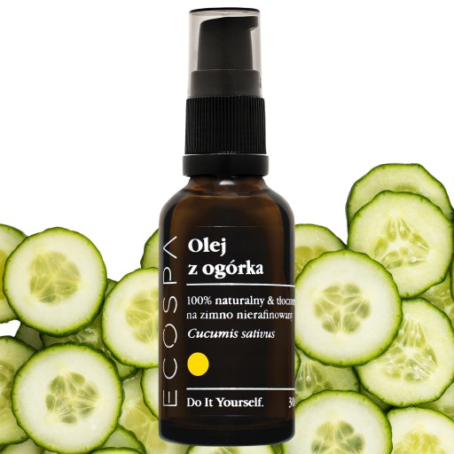 NATURALNY OLEJ Z NASION PESTEK OGÓRKA NIERAFINOWANY 30 ML ECOSPA