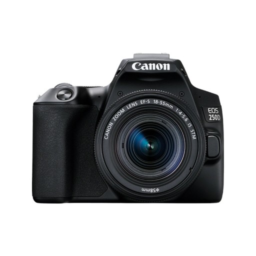 Aparat Reflex Canon EOS 250D + EF-S 18-55mm f/4