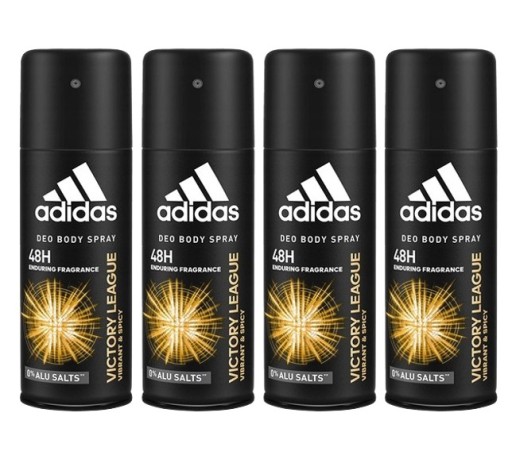 4x ADIDAS VICTORY LEAGUE EDITION MEN MĘSKI DEZODORANT SPRAY 150ML ORYGINAŁ