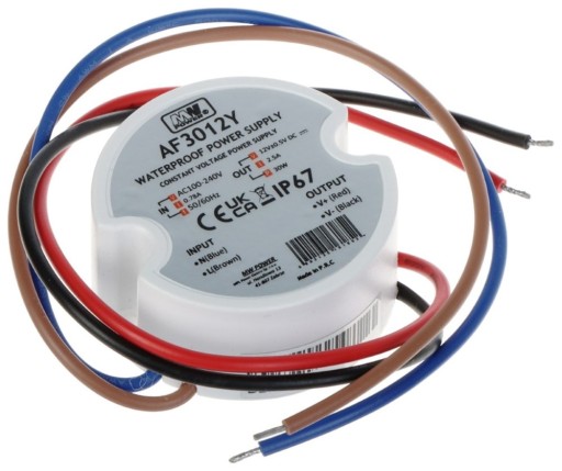ZASILACZ DOPUSZKOWY LED MW POWER AF3012Y 30W 12V DC