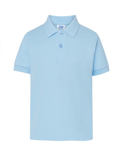 KOSZULKA POLO DZIECIĘCA BŁĘKIT r. 110 3/4 lata