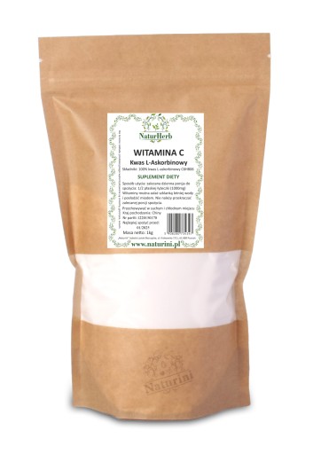 WITAMINA C W PROSZKU 100% KWAS L-ASKORBINOWY 1Kg