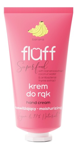 Fluff Krem do rąk ultra – nawilżający Banan 50 ml