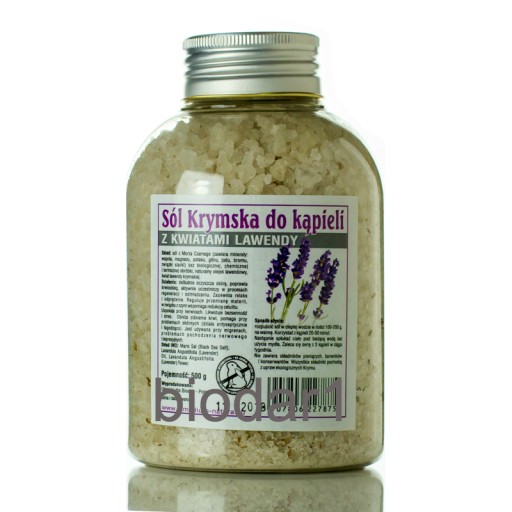 Sól z Morza Czarnego Lawendowa, 100 % Naturalna