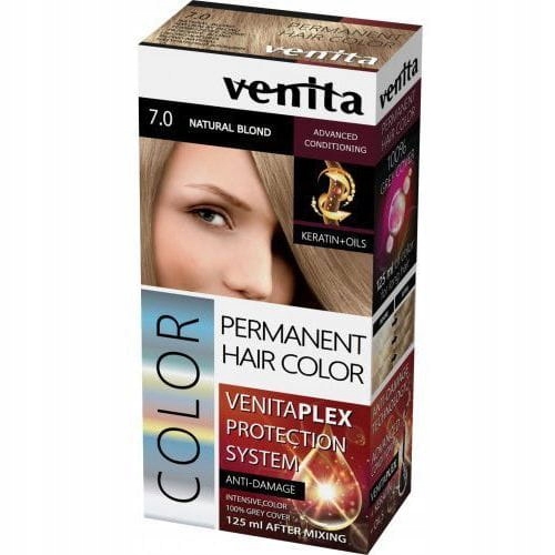 VENITA PERMANENT COLOR FARBA 7.0 NATURAL BLOND