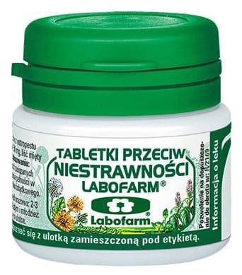 Tabletki p/niestrawnosci Labofarm 20 tabletek