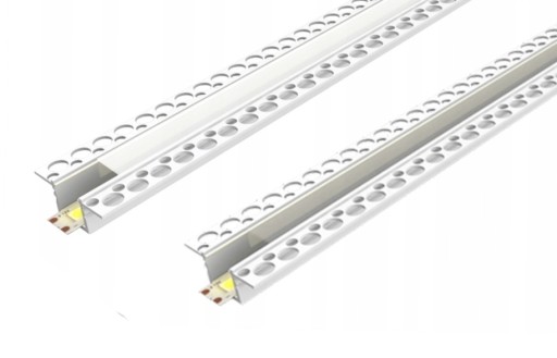 Profil LED PCV MONO wpuszczany do płyt G-K 2m