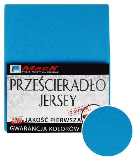 PRZEŚCIERADŁO JERSEY Z GUMKĄ 160X200 ciemny morski