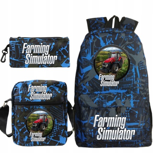 FARMING SIMULATOR ZESTAW PLECAK TORBA PIÓRNIK